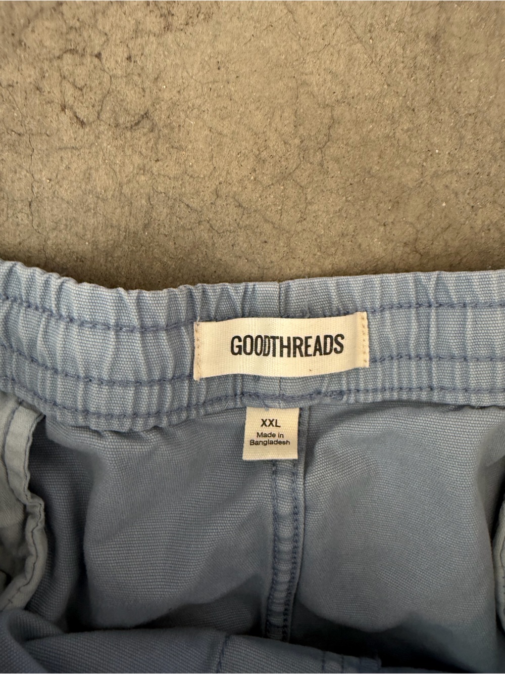 Goodthreads Light Blue Men’s Drawstring Shorts - Picture 3 of 6